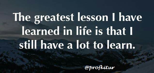 Lessons I’ve Learned